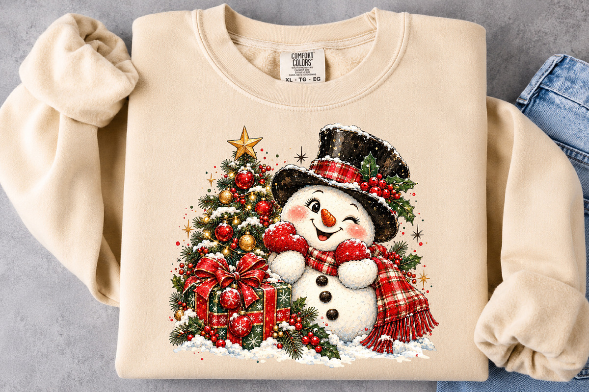 Christmas Snowman PNG, a Seasonal Illustration by Craft Nest (Photo 5 of 6)