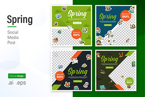 Spring Social Media Pos, a Social Media Template by shin_std