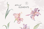 PURPLE LILIES watercolor flowers, a Decorative Illustration by Yuliia Lashevska (Thumbnail 13 of 14)