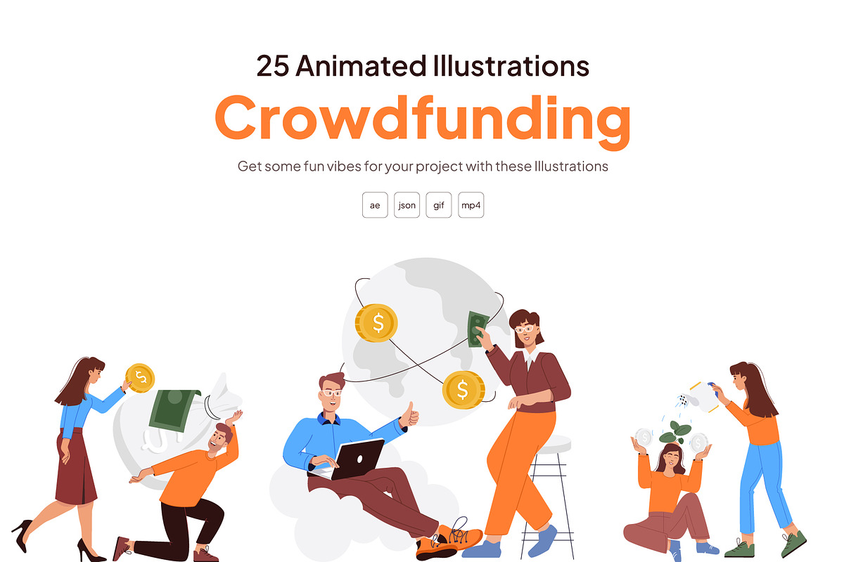 Crowdfunding Animated Illustration, an Object Illustration by Vectors Market (Photo 1 of 4)