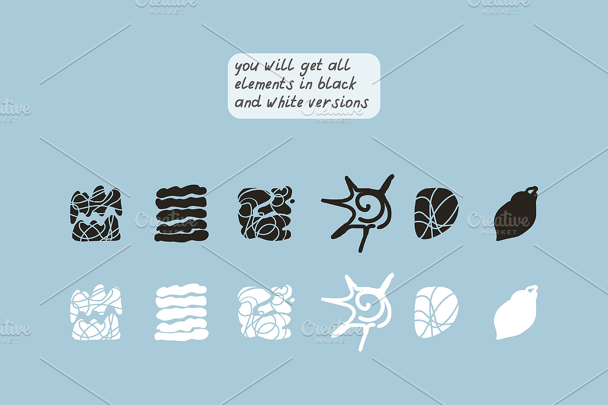 200+ OCEAN CLIPARTS - HAND DRAWN, a Seasonal Illustration by JuDesign (Photo 16 of 23)