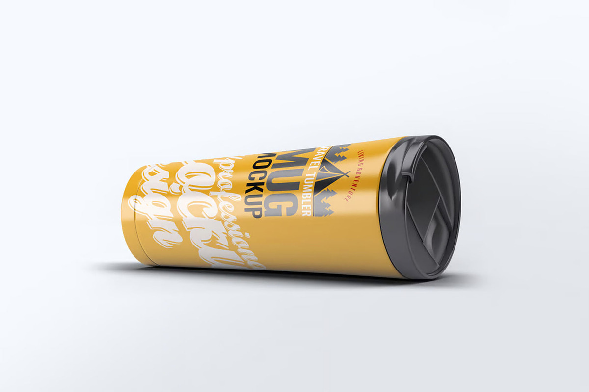 Travel Tumbler Mug Mock-Up, a Product Mockup by DesignRushMarket (Photo 3 of 7)