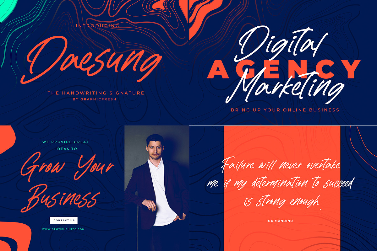 The Modern Signature Font Bundle, a Script Font by Graphicfresh (Photo 4 of 11)
