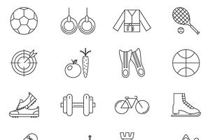 sport Line Art, an Outline Icon by Meiluns shop