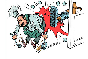 AI is taking over jobs. The chef is, an Illustration by rogistok