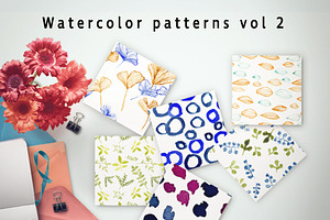 Watercolor patterns Vol.2