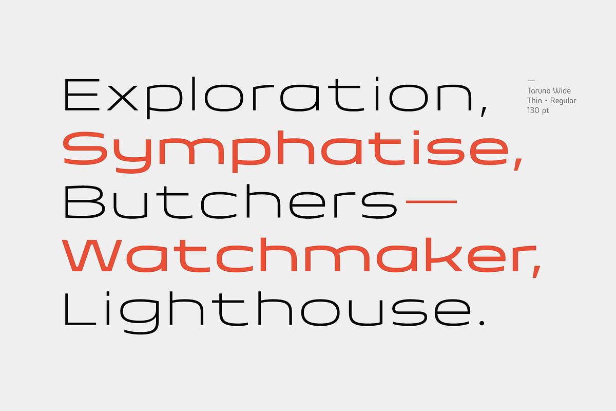 Taruno Wide Font Family, a Sans Serif Font by Locomotype (Photo 4 of 13)