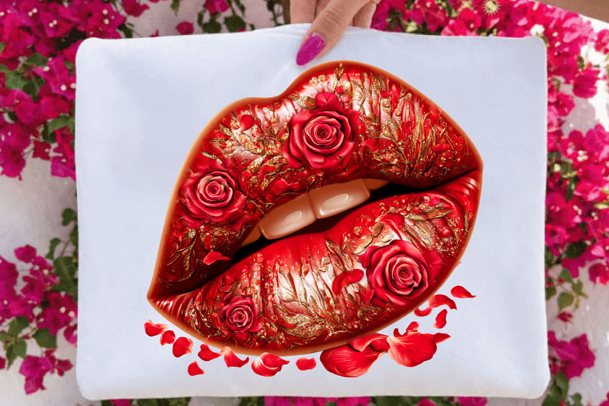 Valentine Lips Clipart PNG, a Seasonal Illustration by SVGArt (Photo 3 of 5)