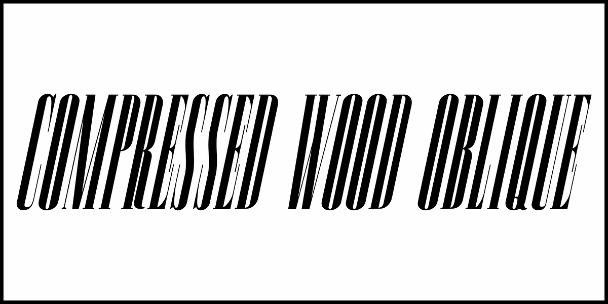 Compressed Wood JNL, a Serif Font by Jeff Levine Fonts (Photo 4 of 5)