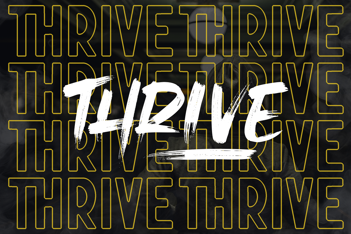 Spikers | SVG Realistic Brush Font, a Font by Tigadestd Type (Photo 6 of 7)