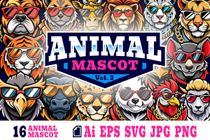 Animal Mascot Logo Illustration 2, an Illustration by Riswan Ratta
