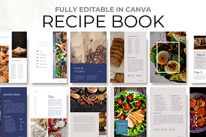 Aesthetic Recipe Book Template, a Presentation Template by Digital By Nikoleta