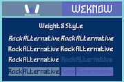 Rock Alternative Font, a Font by weknow (Thumbnail 7 of 8)