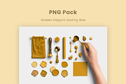 Golden Elegant Sealing Wax PNG Pack, an Object Graphic by Custom Scene (Thumbnail 8 of 8)