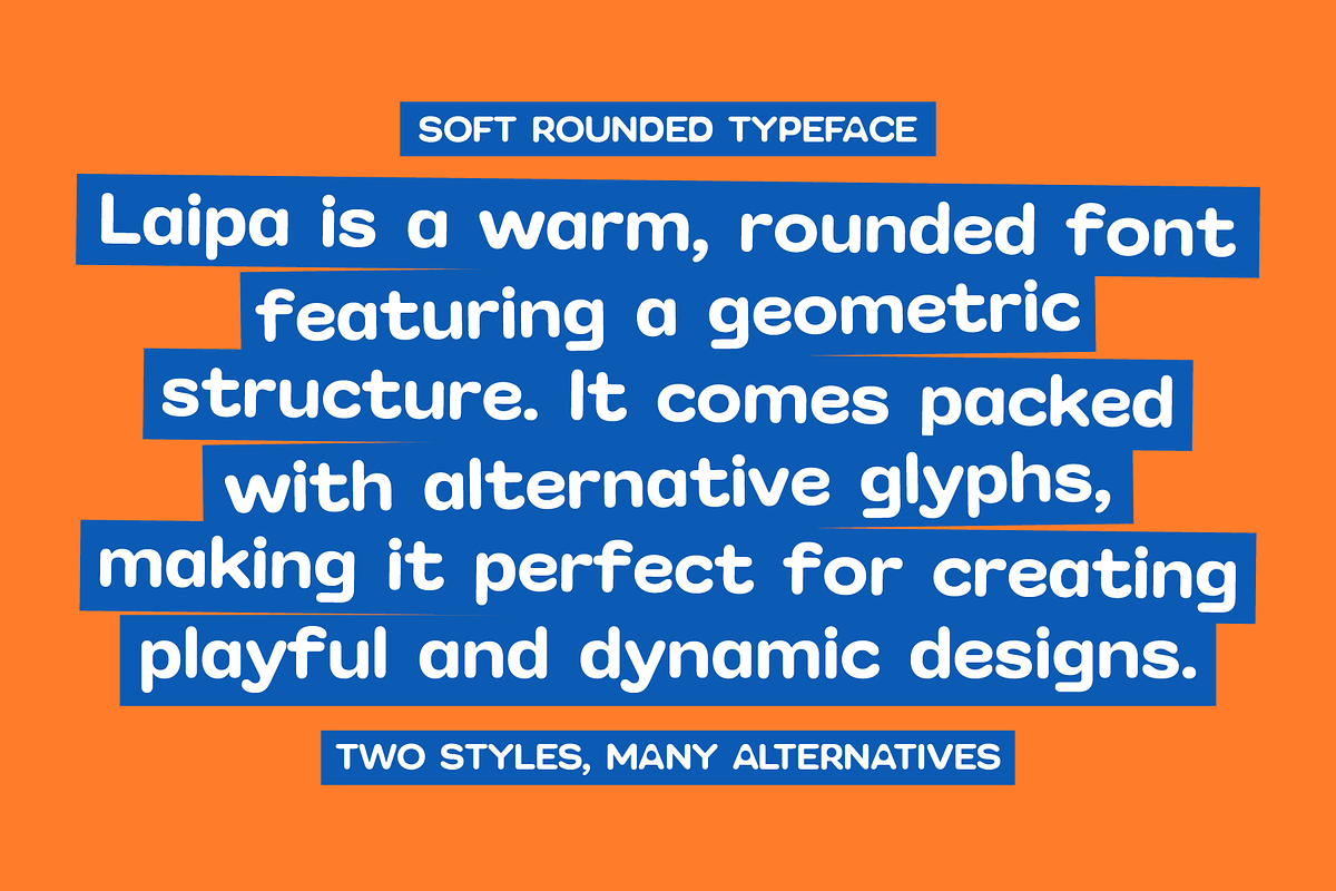 SG Laipa Soft Rounded, a Sans Serif Font by Studio Gulden (Photo 3 of 15)