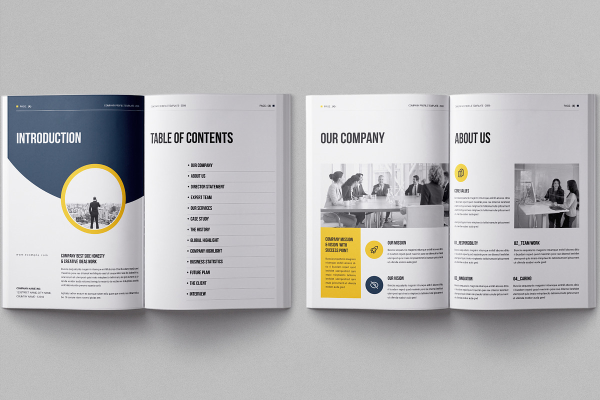 Company Profile - InDesign & Canva, a Brochure Template by Work-Envance (Photo 3 of 10)