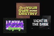 Retro Chrome Typography Text Effect, a Layer Style Add-On by Matsero (Thumbnail 2 of 4)