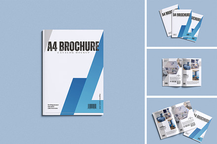 A4 Brochure Mockup, a Books & Magazine Mockup by xavier_studio