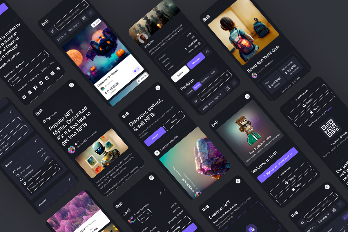 NFT Website, an UI Kit Template by Julia Shagofferova (Photo 11 of 13)