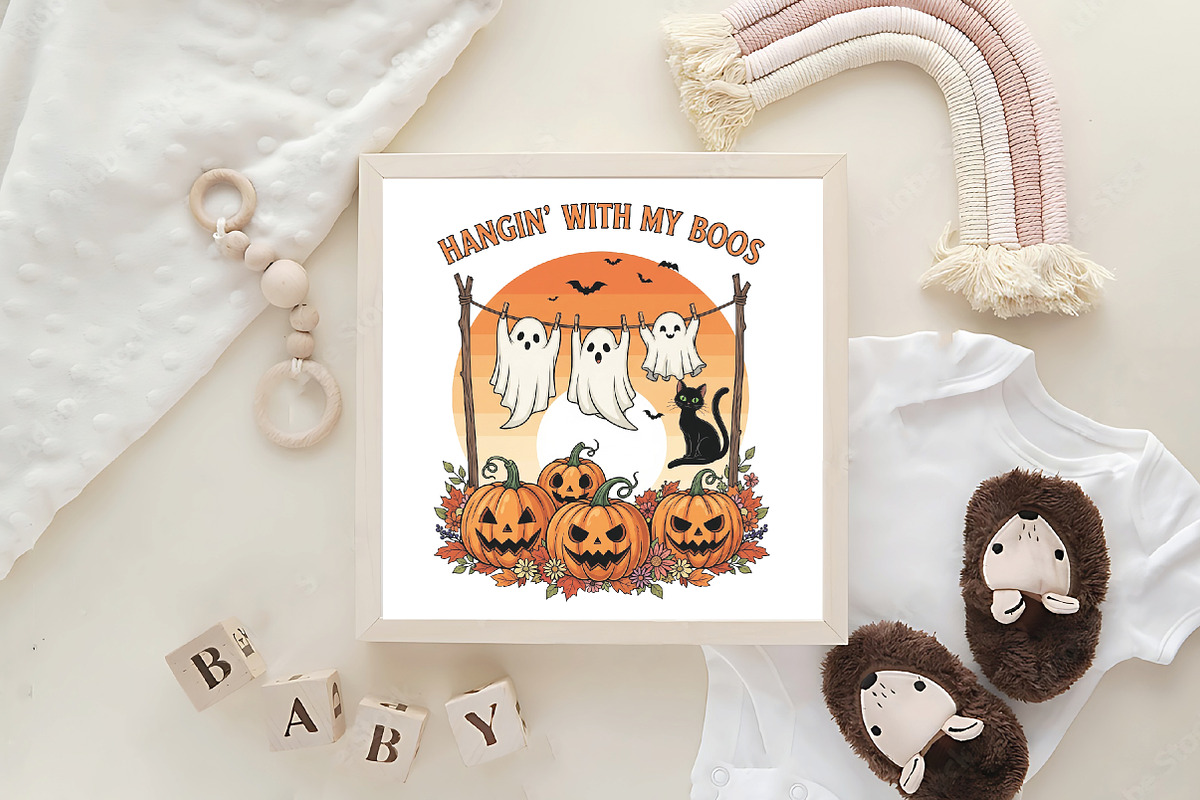 Hangin’ With My Boos Cute Boo PNG, an Illustration by CraftArtStudio (Photo 4 of 4)