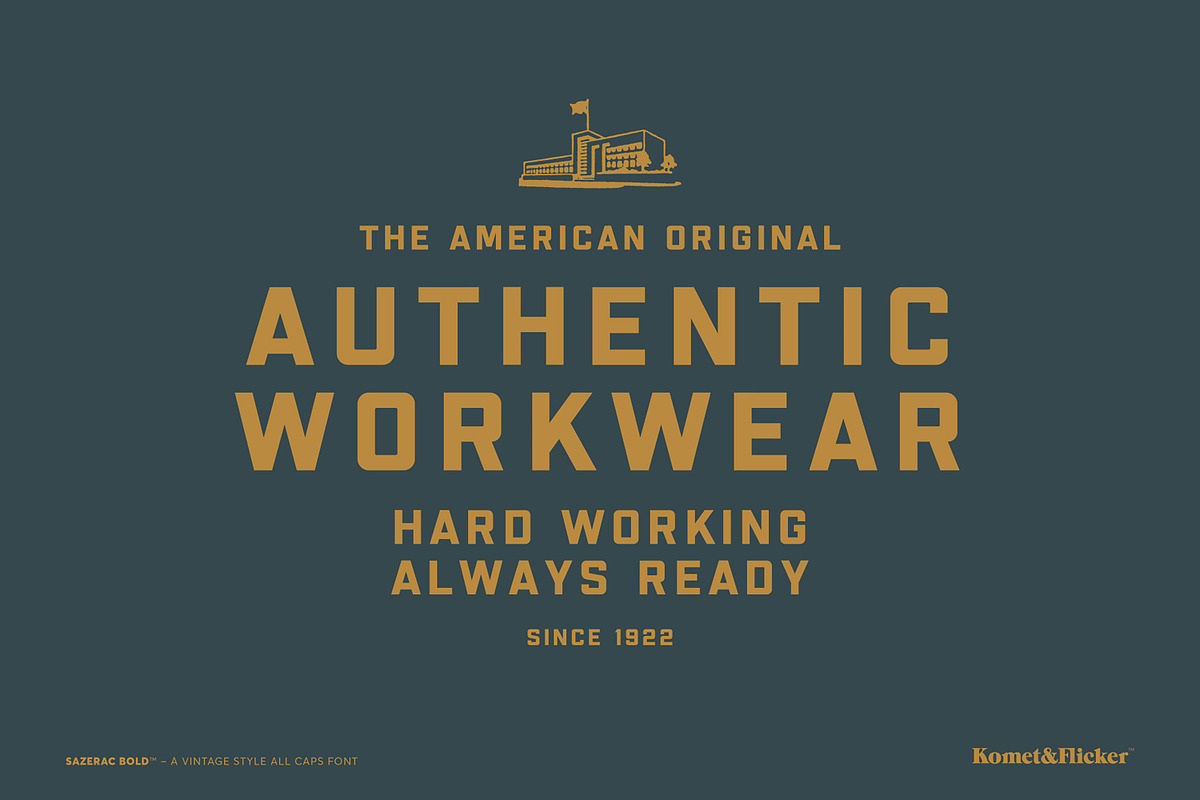 The Vintage Style Three Font Bundle, a Serif Font by Komet & Flicker (Photo 13 of 15)