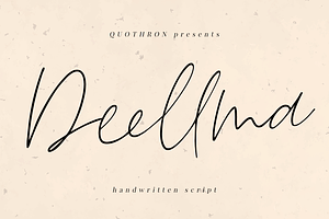 Deellma - Script Font