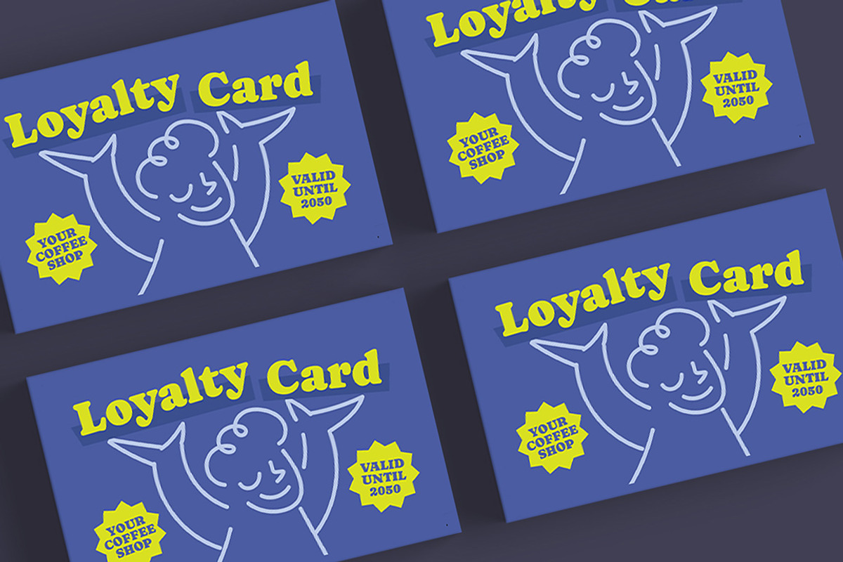 Coffee Loyalty Card, a Card Template by Gumico Studio. (Photo 2 of 3)