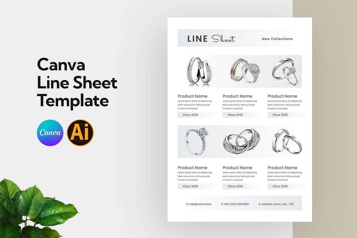 Line Sheet Template