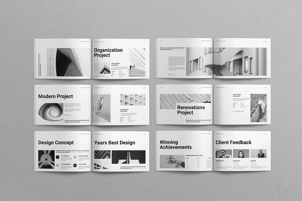 Architecture Portfolio Template, a Brochure Template by Work-Envance (Photo 10 of 10)