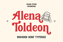 Alena Toldeon Rounded Serif Typeface