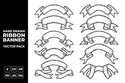 Ribbon Banners Vector Pack #8