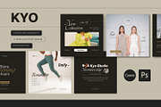 KYO | Social Media Kit Canva PS, a Social Media Template by Hydric Design (Thumbnail 1 of 5)