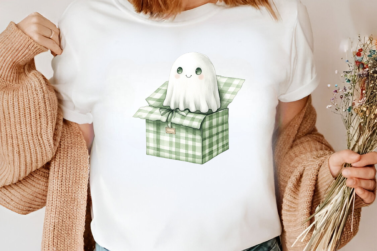 Watercolor Green Gingham Halloween, an Illustration by Canvas Craft (Photo 7 of 8)