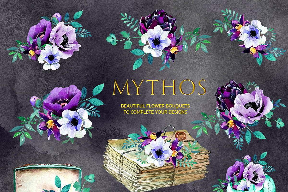 Watercolor Mythos Clipart Set, an Animal Illustration by ArtCreationsDesign (Photo 4 of 9)