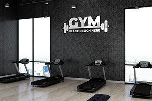 Modern Fitness Logo Mockup