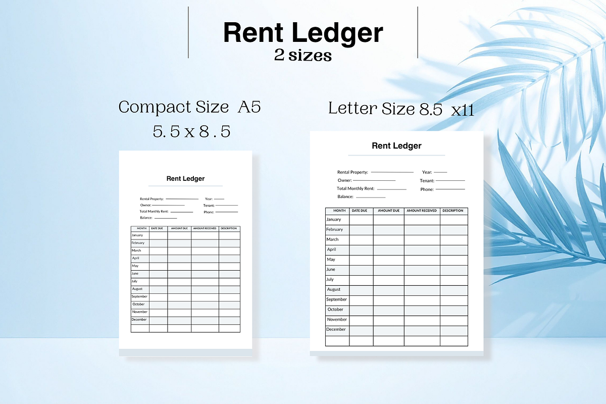 Rent ledger for landlords