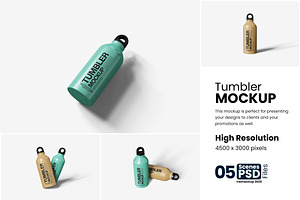 Tumbler Mockup, a Product Mockup by bimockup