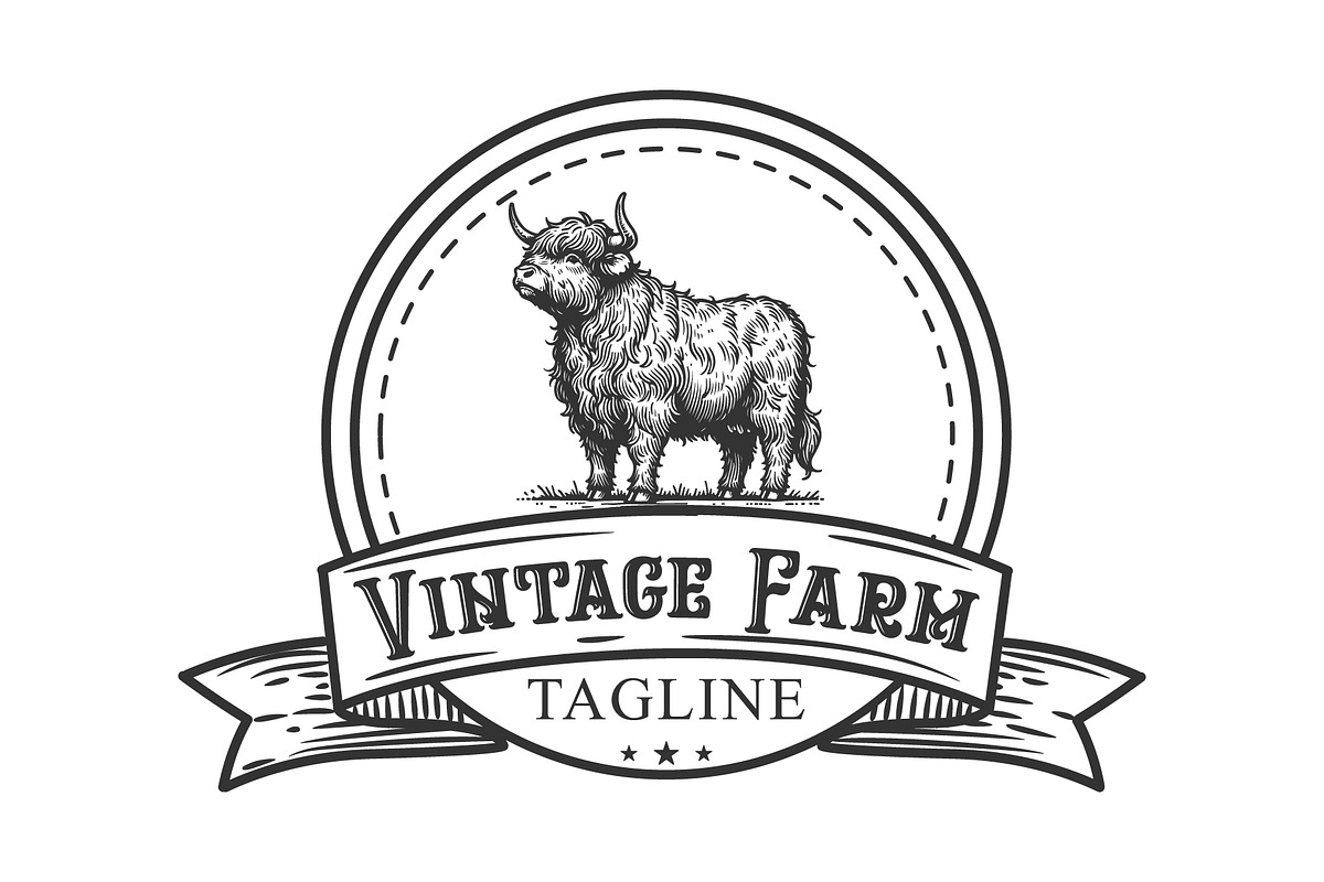 Vintage Farm Logo Design, a Branding & Logo Template by MkStudio
