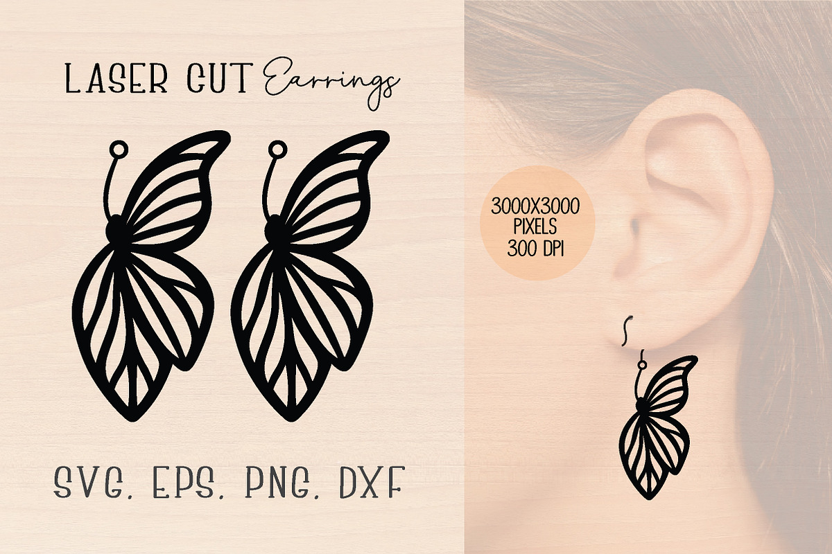 Custom Earrings Laser Cut SVG Bundle, an Object Graphic by jannatulpakhi (Photo 6 of 6)