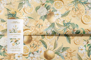 Tropical Citrus Fruits Paper Pack