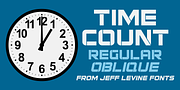 Time Count JNL, a Sans Serif Font by Jeff Levine Fonts (Thumbnail 1 of 5)