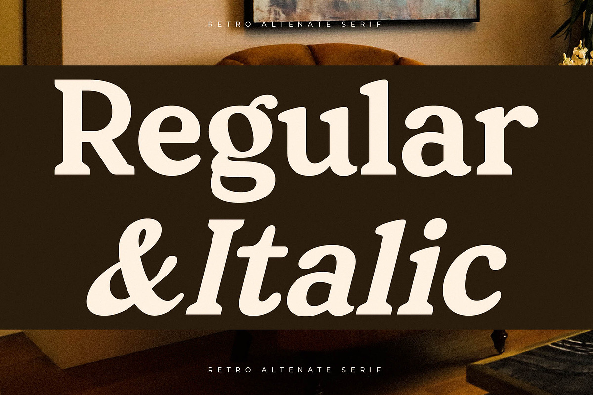 Harbor Nebula Retro Alternate Serif, a Serif Font by Letterena Studios (Photo 6 of 15)