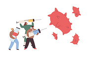 Scientists conduct research concept, a Healthcare Illustration by Good Studio (Thumbnail 6 of 10)