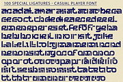 Casual Player - Space Font, a Serif Font by 177Studio (Thumbnail 7 of 8)