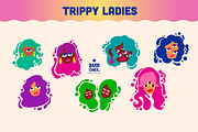 Psychedelic 70's Graphic Bundle, an Object Graphic by sungirlgraphics (Thumbnail 3 of 10)