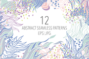 12 Abstract seamless patterns, a Pattern Graphic by DinaraChernaya (Thumbnail 1 of 5)