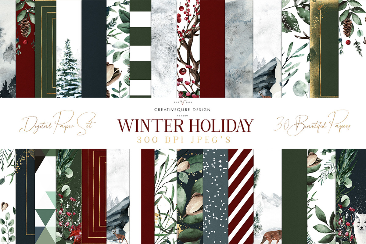 The Amazing Watercolor Bundle, an Object Illustration by Creativeqube Design (Photo 26 of 75)