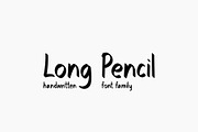 Long Pencil, a Script Font by TKDoodle (Thumbnail 1 of 5)