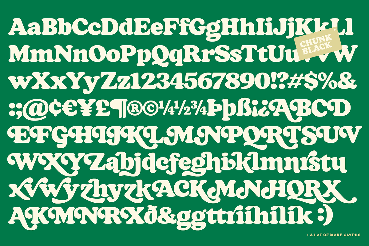 Chunk Black Retro Serif, a Serif Font by Fenotype (Photo 13 of 17)
