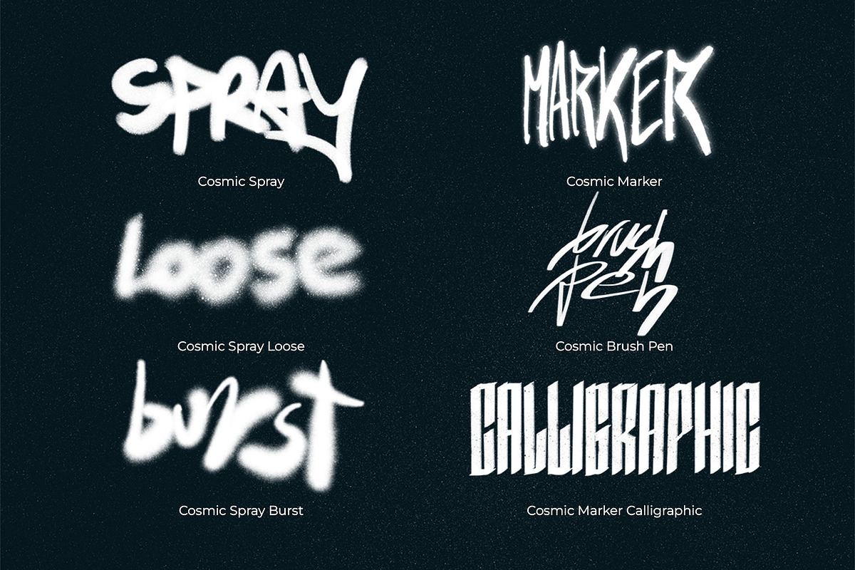 Cosmic spray and grain brushes set, a Brush Add-On by Tomasz Ostrowski Design (Photo 2 of 10)
